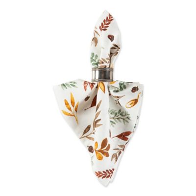 Image showing  Thanksgiving Thankful Autumn Oversized Dining Napkins, 6 pc.
