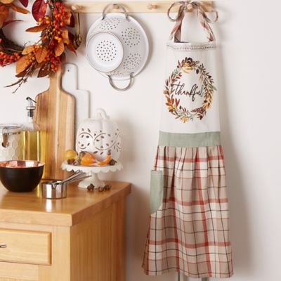 Image showing  Thanksgiving Thankful Autumn Fall Leaves Chef Apron