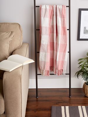 Image showing 5 th DII Cotton Buffalo Checkered Throw Blanket with Fringe, 50 in. x 60 in.