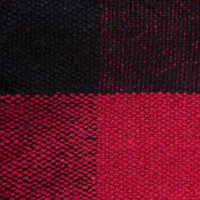 Image showing  Cotton Buffalo Checkered Throw Blanket with Fringe, 50 in. x 60 in.