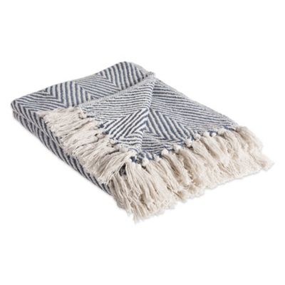 Zingz & Thingz Cotton Chevron Throw Blanket, 50 in. x 60 in.