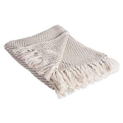 DII Cotton Chevron Throw Blanket, 50 in. x 60 in.