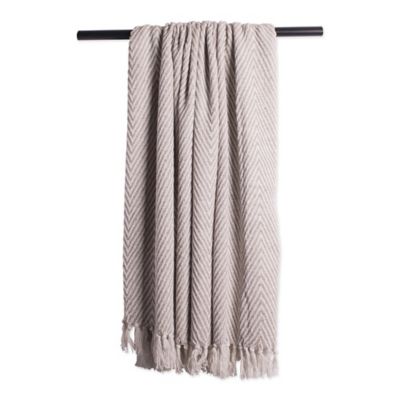 Image showing  Cotton Chevron Throw Blanket, 50 in. x 60 in.