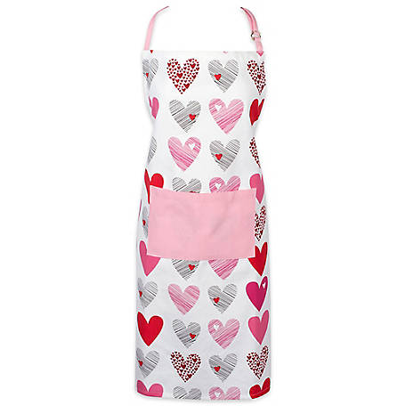 Zingz & Thingz Hearts Collage Print Chef Apron, 28 in. x 32 in.