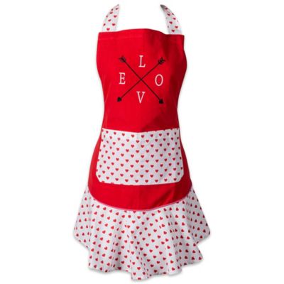 Zingz & Thingz Love Struck Ruffle Apron, 28 in. x 35 in.