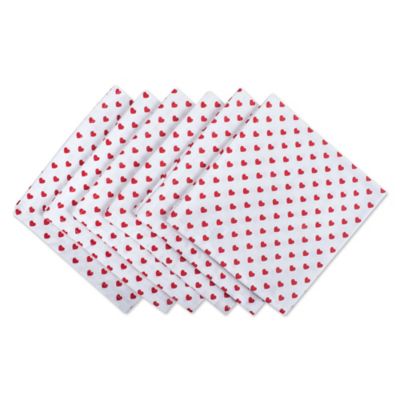 Zingz & Thingz Lil Hearts Cloth Napkin Set, 20 in. x 20 in., 6 pc.