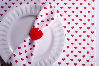 Image showing  Lil Hearts Cloth Napkin Set, 20 in. x 20 in., 6 pc.