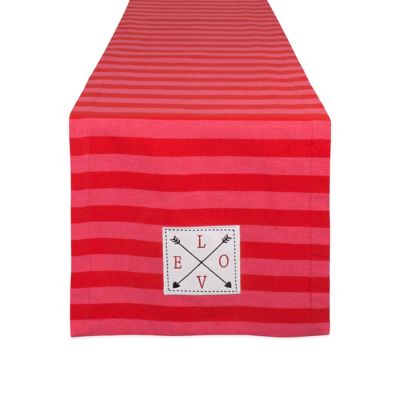 DII In Love Embellished Table Runner, 14 in. x 72 in., Compatible with Tables that Seat 4-6 People