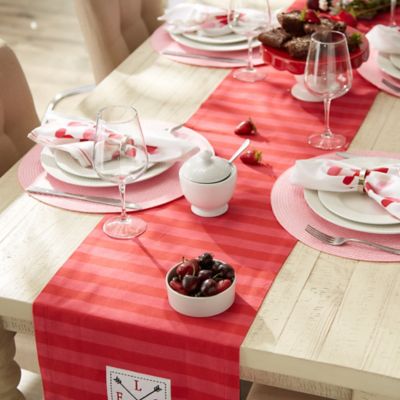 Image showing  In Love Embellished Table Runner, 14 in. x 72 in., Compatible with Tables that Seat 4-6 People