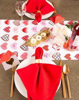 Image showing  Sweet Hearts Print Table Runner