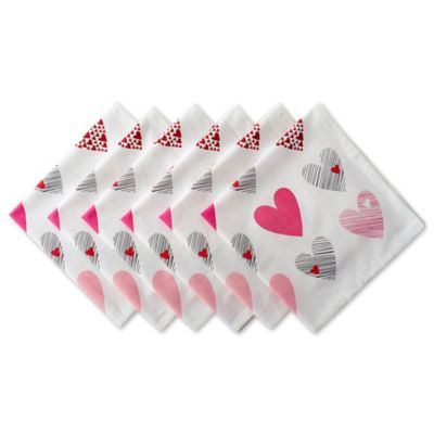 Zingz & Thingz Hearts Collage Print Napkins