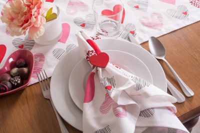 Image showing  Hearts Collage Print Napkins
