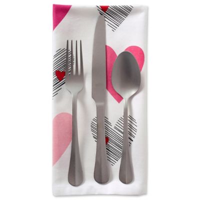 Image showing  Hearts Collage Print Napkins