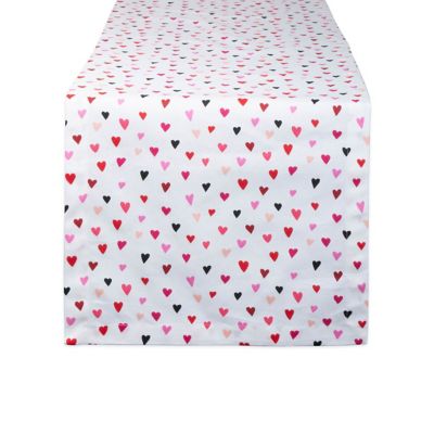 DII Confetti Hearts Print Table Runner