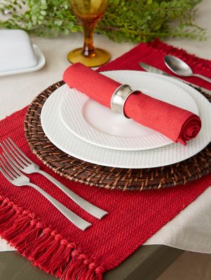Image showing  Variegated Fringe Place Mat and Napkin Set
