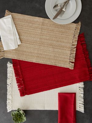 Image showing  Variegated Fringe Place Mat and Napkin Set