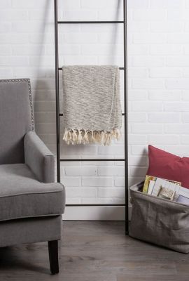 Image showing  Cotton Variegated Throw Blanket, 50 in. x 60 in.