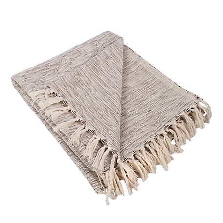 Zingz & Thingz Cotton Variegated Throw Blanket, 50 in. x 60 in.