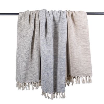 Image showing  Cotton Variegated Throw Blanket, 50 in. x 60 in.