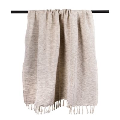 Image showing  Cotton Variegated Throw Blanket, 50 in. x 60 in.