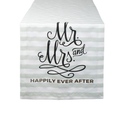 Zingz & Thingz Mr. and Mrs. Table Runner