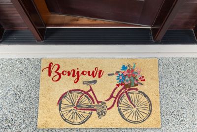 Image showing  Bonjour Bike Decorative Doormat
