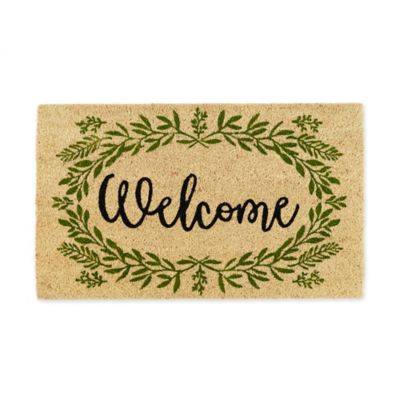 Zingz & Thingz Greenery Welcome Decorative Doormat