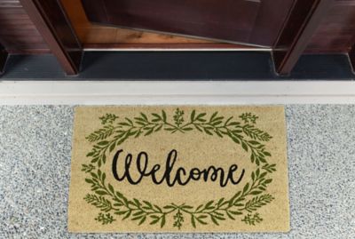 Image showing  Greenery Welcome Decorative Doormat