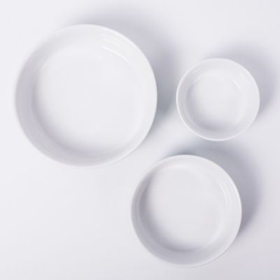 Image showing 6 th Bone Dry White Marble Pet Bowls, 2 ct.