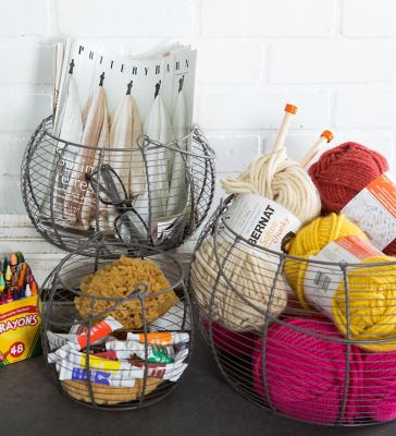 Image showing  Vintage Basket Set, Assorted, 3 pc.