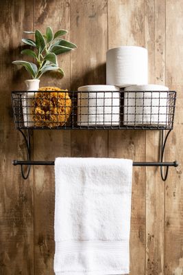 Image showing  Farmhouse Towel Rack, 17 in. x 5.5 in. x 10 in.