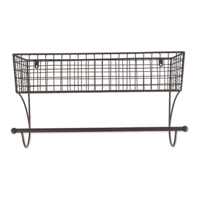 Image showing  Rustic Bronze Towel Rack, 17 in. x 5.5 in. x 10 in.