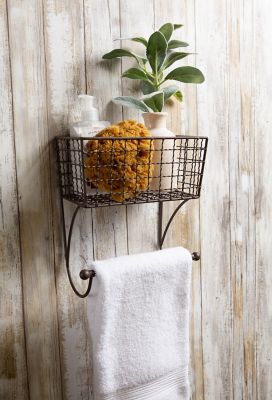 Image showing  Farmhouse Towel Rack, 17 in. x 5.5 in. x 10 in.