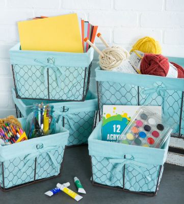 Image showing  Chicken Wire Basket Set, Assorted, 5 pc.