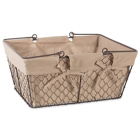 Zingz & Thingz Chicken Wire Egg Basket, 16.2 in. L x 12 in. W x 7.88 in. H