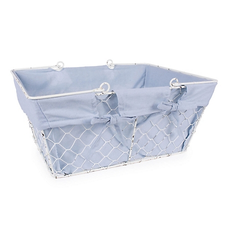 Zingz & Thingz Chicken Wire Egg Basket, 16.2 in. L x 12 in. W x 7.88 in. H
