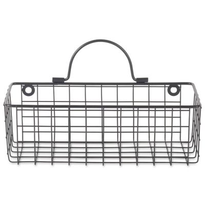 Image showing  Wire Wall Baskets, 17.73 in. x 6.7 in. x 5.12 in. (Large), 11.83 in. x 5.52 in. x 3.94 in. (Medium), 2 pc.