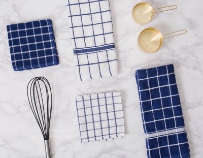 Image showing  Combo Windowpane Dishcloths, 6 pc.