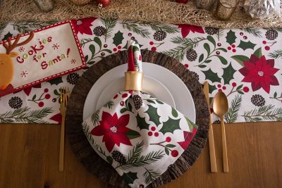 Image showing 5 th DII Woodland Christmas Table Runner, 100% Cotton