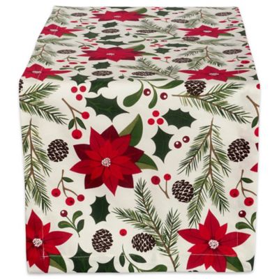 Zingz & Thingz Woodland Christmas Table Runner, 100% Cotton