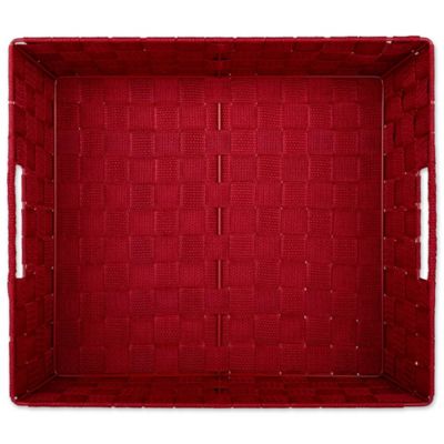 Image showing  Basketweave Trapezoid Nylon Bins, 13 in. x 15 in. x 5 in., 2 pc.