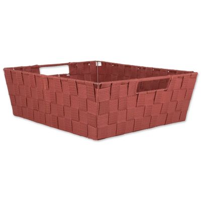 Image showing 5 th DII Basketweave Trapezoid Nylon Bins, 13 in. x 15 in. x 5 in., 2 pc.