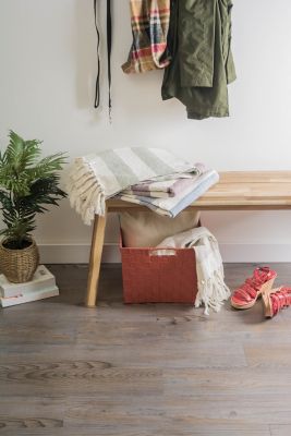 Image showing 7 th DII Basketweave Trapezoid Nylon Bins, 13 in. x 15 in. x 5 in., 2 pc.