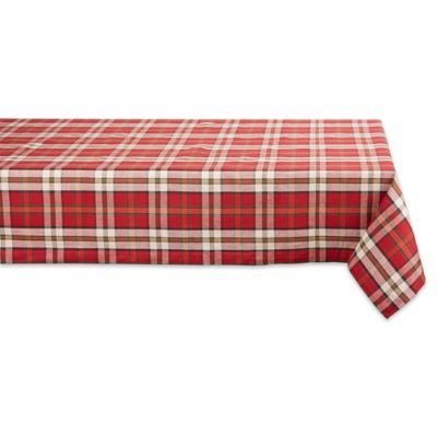 Zingz & Thingz Campfire Plaid Tablecloth, 60 in. x 84 in., Compatible with Tables that Seat 6-8 People