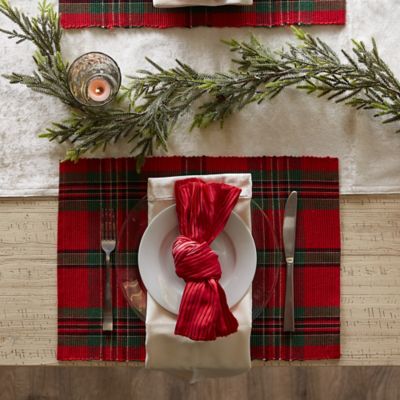 Image showing  Holiday Plaid Place Mats