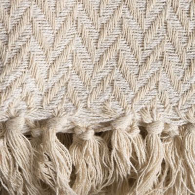 Image showing  Cotton Zig-Zag Throw Blanket, 50 in. x 60 in.