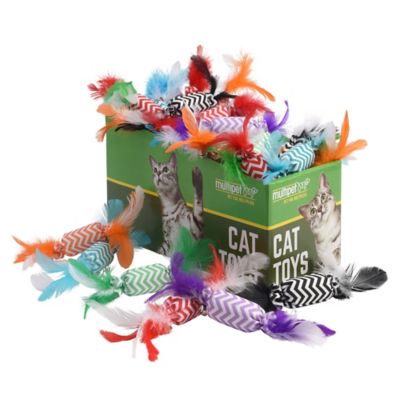 Multipet Candy Crackle with Feathers Interactive Cat Toy