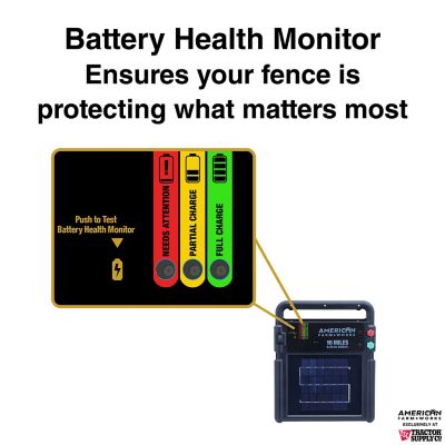 Image showing  0.15-Joule 10-Mile Solar-Powered Electric Fence Energizer
