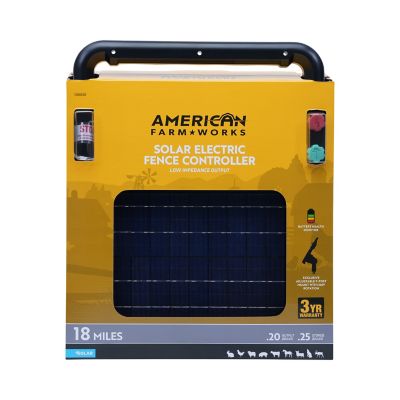 Image showing  0.2-Joule 18-Mile Solar-Powered Fence Energizer