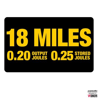 Image showing  0.2-Joule 18-Mile Solar-Powered Fence Energizer